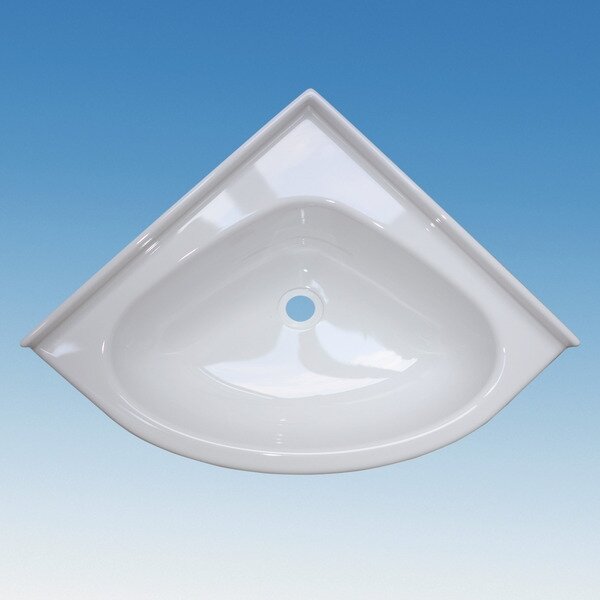 Mini kampinis praustuvas 345x345mm baltas Mini kampinis praustuvas 345x345mm baltas