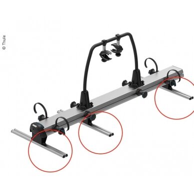 Montavimo rinkinys VeloSlide, 140cm montavimo bėgeliai (3 vnt.) Montavimo rinkinys VeloSlide, 140cm montavimo bėgeliai (3 vnt.)