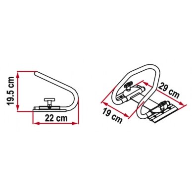 MotoWheel Chock Rear - galinio rato fiksavimo sistema 1
