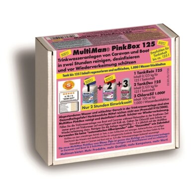 MultiMan PinkBox, 125 Geriamojo vandens sistemos valymas