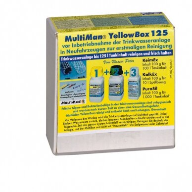 MultiMan Yellow Box 125 vandens paleidimo dėžė MultiMan Yellow Box 125 vandens paleidimo dėžė