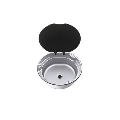 Nerūdijančio plieno kriauklė Ø405 x H145 mm, apvali, 7,4 litro