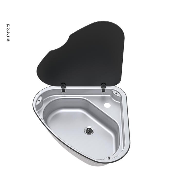 Nerūdijančio plieno kriauklė su dešiniuoju vyriu, 8,7 litro Nerūdijančio plieno kriauklė su dešiniuoju vyriu, 8,7 litro