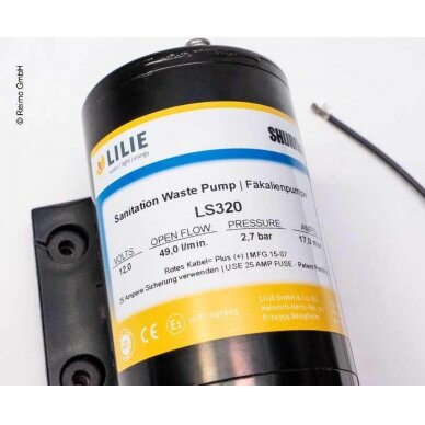 Išmatų siurblys su smulkintuvu 12V versija 1 Išmatų siurblys su smulkintuvu 12V versija 1