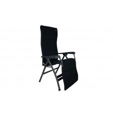 Oro prabangaus denio kėdė, aliuminis, juodas