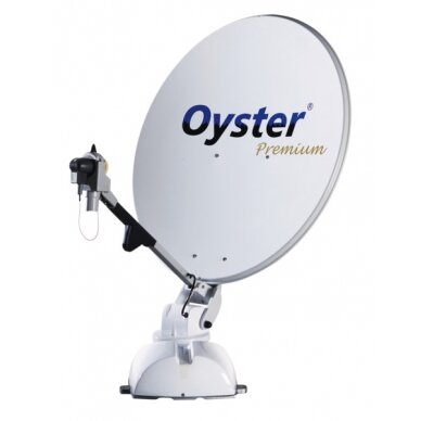 „Oyster® 65“ aukščiausios kokybės palydovinė sistema su 19 colių „Oyster®“ televizoriumi „Oyster® 65“ aukščiausios kokybės palydovinė sistema su 19 colių „Oyster®“ televizoriumi