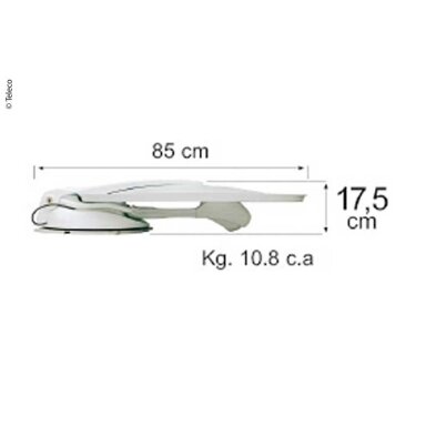 Palydovinė sistema FlatSat Skew Easy Smart 65 Palydovinė sistema FlatSat Skew Easy Smart 65