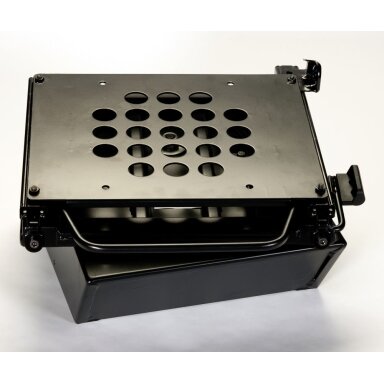 Pasukama konsolė su seifu VW T5/T6 su slankiojančiais bėgeliais sėdynėms vairuotojo pusėje Pasukama konsolė su seifu VW T5/T6 su slankiojančiais bėgeliais sėdynėms vairuotojo pusėje