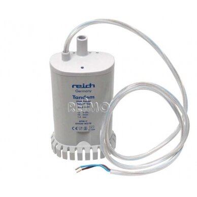 Panardinamas galios siurblys dvigubas, 12 V 19 l/min. 1,4 baro Panardinamas galios siurblys dvigubas, 12 V 19 l/min. 1,4 baro