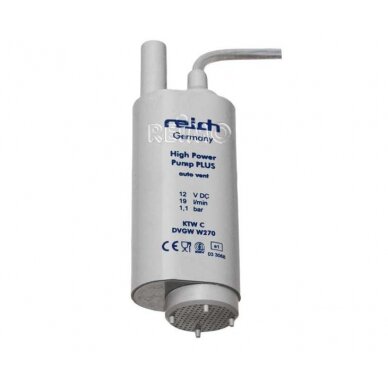Panardinamasis siurblys Power Plus, 12 V ø 12 mm 19 l/min 1,1bar Panardinamasis siurblys Power Plus, 12 V ø 12 mm 19 l/min 1,1bar