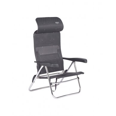 Paplūdimio kėdė Beach Chair, aliuminio, tamsiai pilka Paplūdimio kėdė Beach Chair, aliuminio, tamsiai pilka
