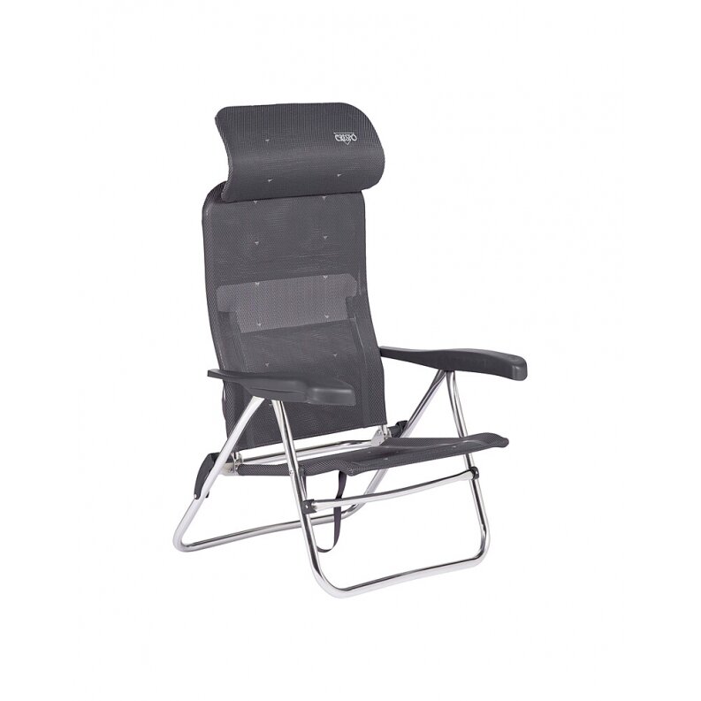 Paplūdimio kėdė Beach Chair, aliuminio, tamsiai pilka Paplūdimio kėdė Beach Chair, aliuminio, tamsiai pilka