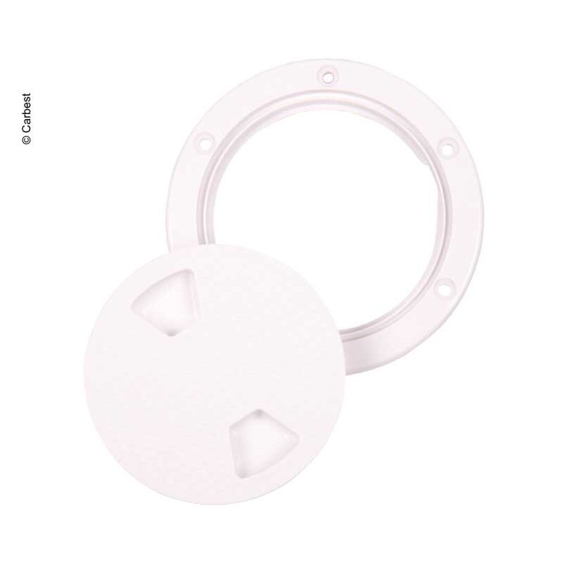 Patikrinimo anga su užsukamu dangteliu Ø198mm, balta 1 Patikrinimo anga su užsukamu dangteliu Ø198mm, balta 1