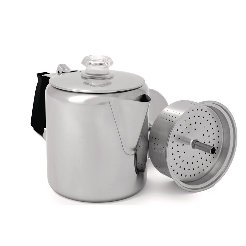 Perkoliatorius, 0,9 l, 6 puodeliai, nerūdijantis plienas,