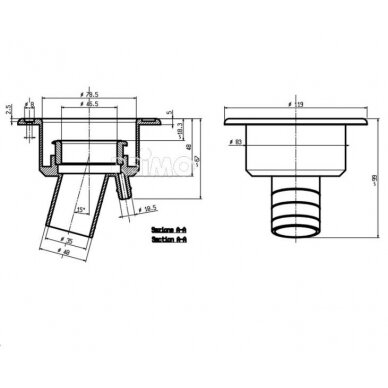 Pildymo snapelis 40mm /vanduo/ juodas 1