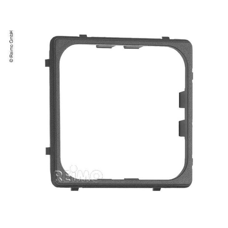 Pilkos spalvos apatinis rėmas skirtas 12 V USB arba standartiniam lizdui