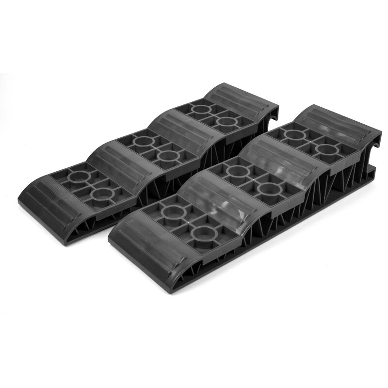 Pilkos spalvos plastikiniai laiptelių pleištai, dydis 52 x 17 x 11 cm Pilkos spalvos plastikiniai laiptelių pleištai, dydis 52 x 17 x 11 cm