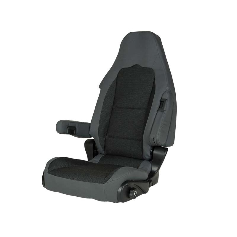 Pilotinė sėdynė S 10.1, nuoroda „Tavoc2“, pilka/juoda keleivio pusei Pilotinė sėdynė S 10.1, nuoroda „Tavoc2“, pilka/juoda keleivio pusei