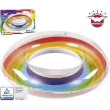 Plaukimo žiedas Rainbow, spalvingas