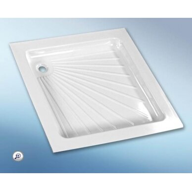 Plastikinis dušo padėklas, baltas, 665 x 655 x 80 mm Plastikinis dušo padėklas, baltas, 665 x 655 x 80 mm
