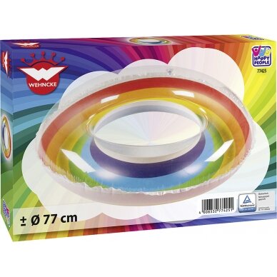 Plaukimo žiedas Rainbow, spalvingas 2