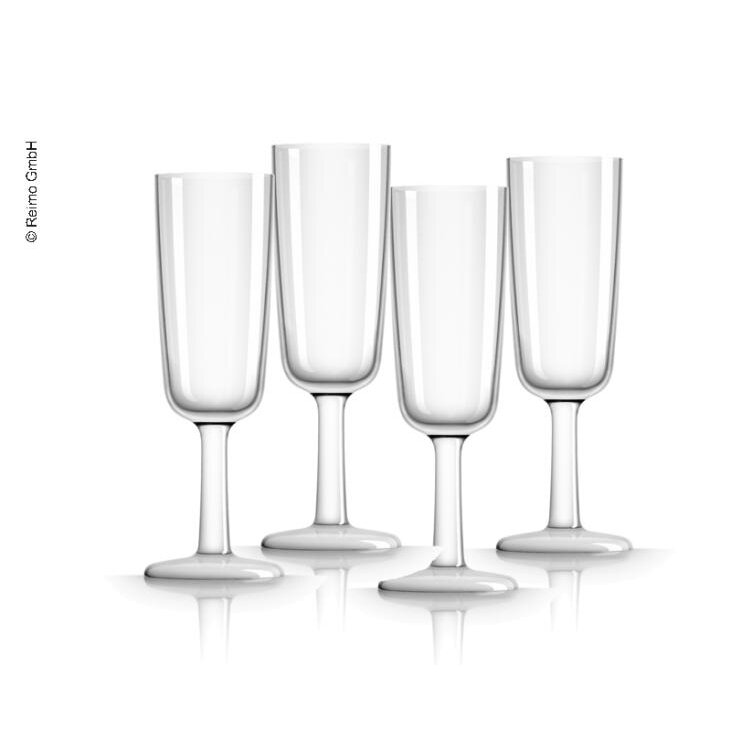 Plastikinės šampano taurės Baltos 180ml, 4 vnt (polikarbonatas) Plastikinės šampano taurės Baltos 180ml, 4 vnt (polikarbonatas)