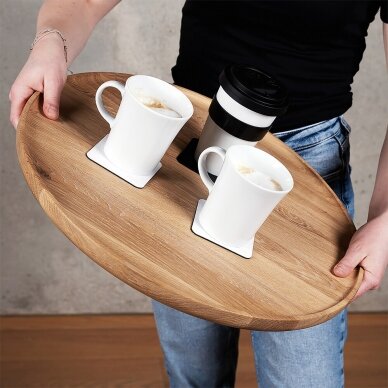 Porcelianinis TO-GO-CUP spalva balta, įskaitant padėkliuką BLACK 4