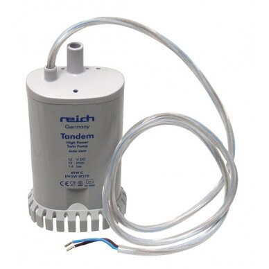 Reich Tandem Twin dvigubo variklio siurblys, 12 V ø 12 mm 19 l/min 1,4bar Reich Tandem Twin dvigubo variklio siurblys, 12 V ø 12 mm 19 l/min 1,4bar