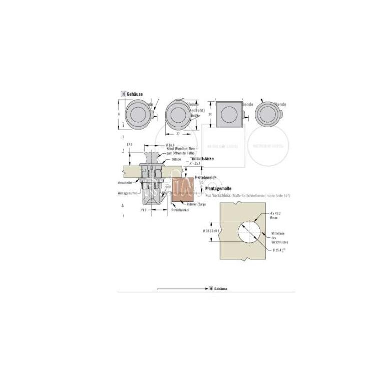 Point pushlock 33x38 matinis 1
