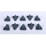 Trikampiai kabliukai 45 x 39 mm, 10 vienetų