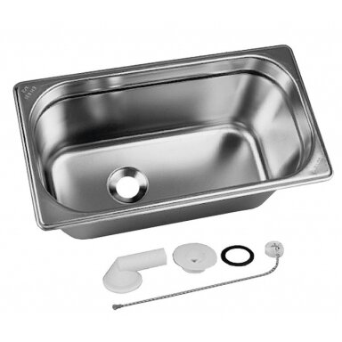 Praustuvas iš nerūdijančio plieno 325x176mm
