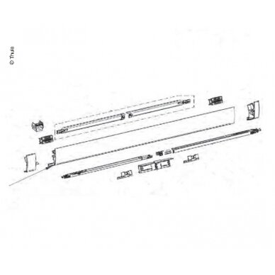 Priekinis skydelis 5200 3,0m baltas Priekinis skydelis 5200 3,0m baltas