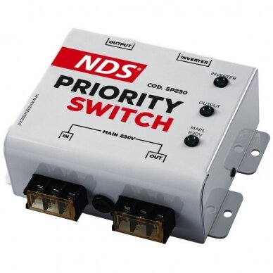 Priority Switch – prioriteto perjungimas tarp išorinės srovės ir keitiklio Priority Switch – prioriteto perjungimas tarp išorinės srovės ir keitiklio