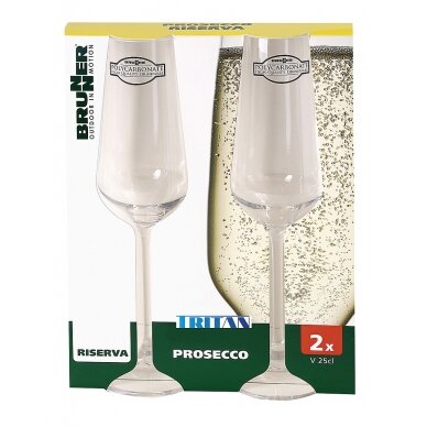 Prosecco stiklo Riserva rinkinys 2 250 ml Prosecco stiklo Riserva rinkinys 2 250 ml