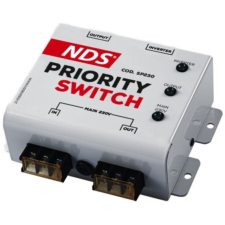 Priority Switch – prioriteto perjungimas tarp išorinės srovės ir keitiklio Priority Switch – prioriteto perjungimas tarp išorinės srovės ir keitiklio