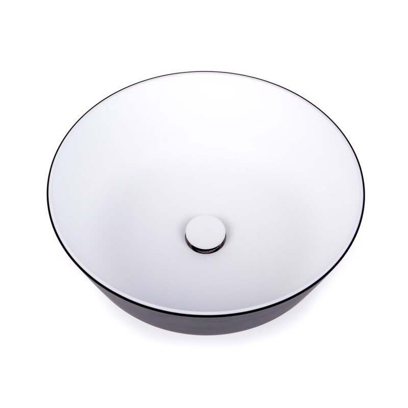 Praustuvas pagamintas iš Ocritech, išorė juoda/vidus balta, matmenys: ø304mm H110mm 1 Praustuvas pagamintas iš Ocritech, išorė juoda/vidus balta, matmenys: ø304mm H110mm 1