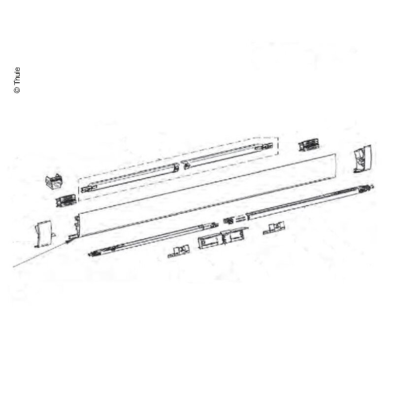 Priekinis skydelis 5200 3,0m baltas Priekinis skydelis 5200 3,0m baltas