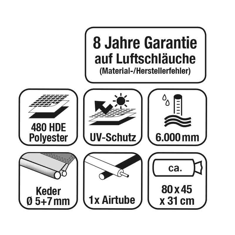 Pripučiama karavano palapinė E-Sport Air 325 XL 4 Pripučiama karavano palapinė E-Sport Air 325 XL 4