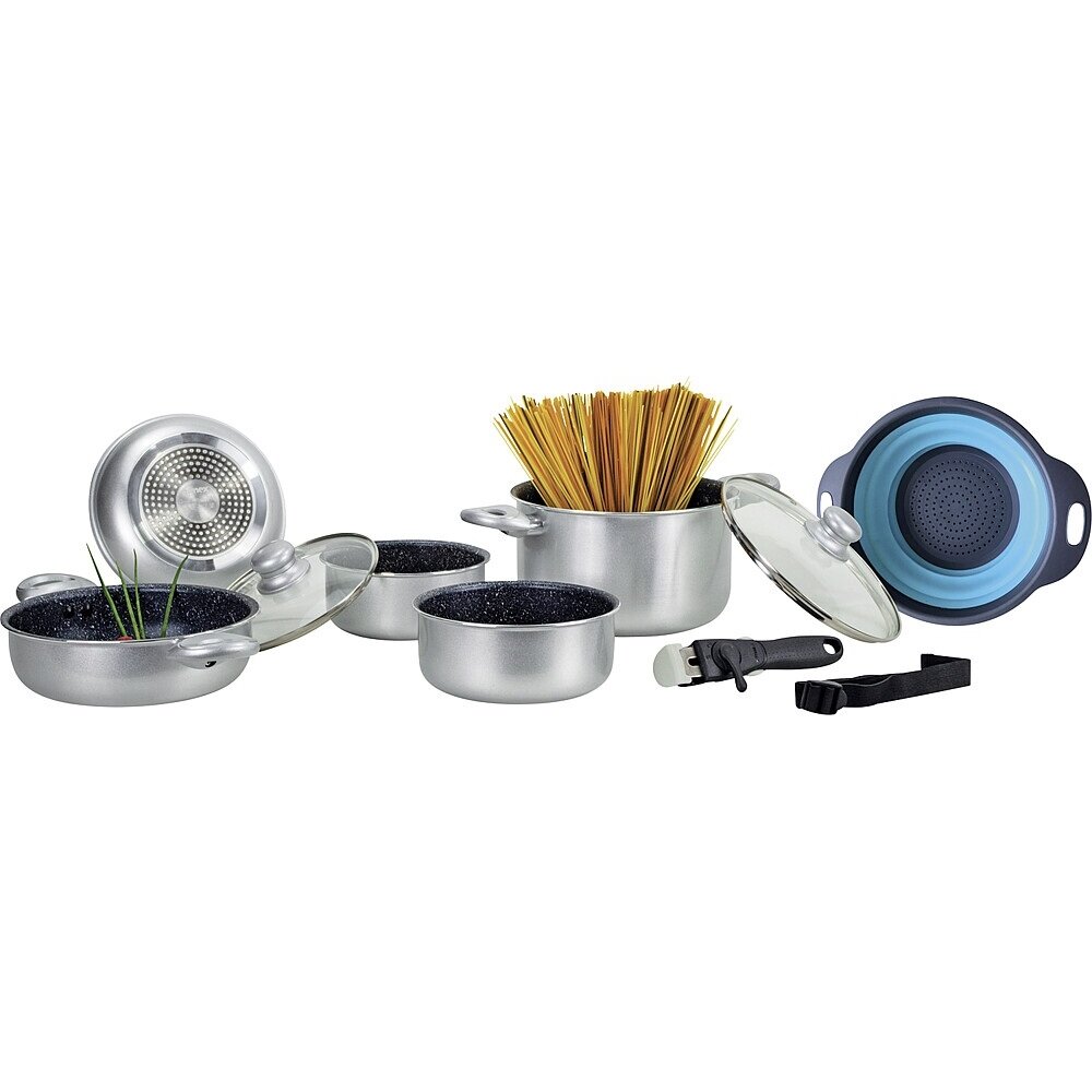 Puodų rinkinys Alu Silver Line 9 vnt. Puodų rinkinys Alu Silver Line 9 vnt.