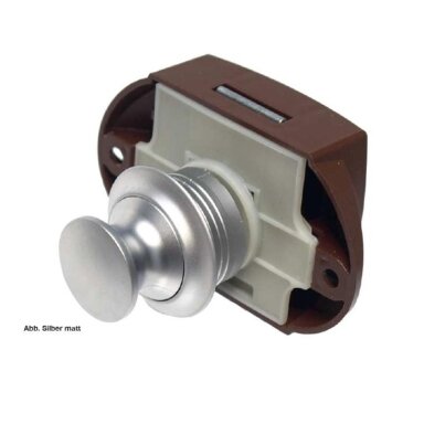 Push Lock Rosette – chromuotas poliruotas ir amp;
kvadratas