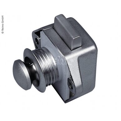 Push Lock Mini - baldų spyna sidabrinė Push Lock Mini - baldų spyna sidabrinė
