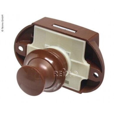 Push Lock - rudos spalvos baldų spyna Push Lock - rudos spalvos baldų spyna