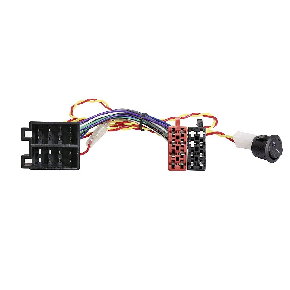 Radijo adapterio laidas ISO - ISO su jungikliu nameliui ant ratų Radijo adapterio laidas ISO - ISO su jungikliu nameliui ant ratų