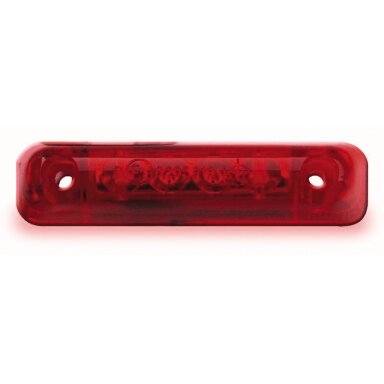 Raudonas LED galinis žibintas, 12 voltų, 0,4 vato