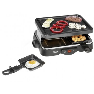 Raclette su nepridegančia danga skirta 4 žmonėms 1