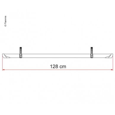 Rail Quick Pro dviračio turėklas 128 cm juodas 1 Rail Quick Pro dviračio turėklas 128 cm juodas 1