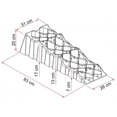 Rampa Level Up Premium 83x31x20 2