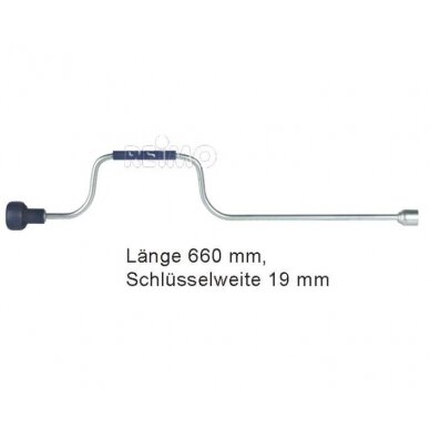 Rankinis švaistiklis SW: 19mm 660mm