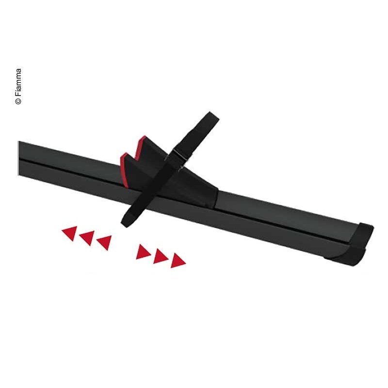 Rail Premium dviračių turėklas 128 cm, juodas Rail Premium dviračių turėklas 128 cm, juodas