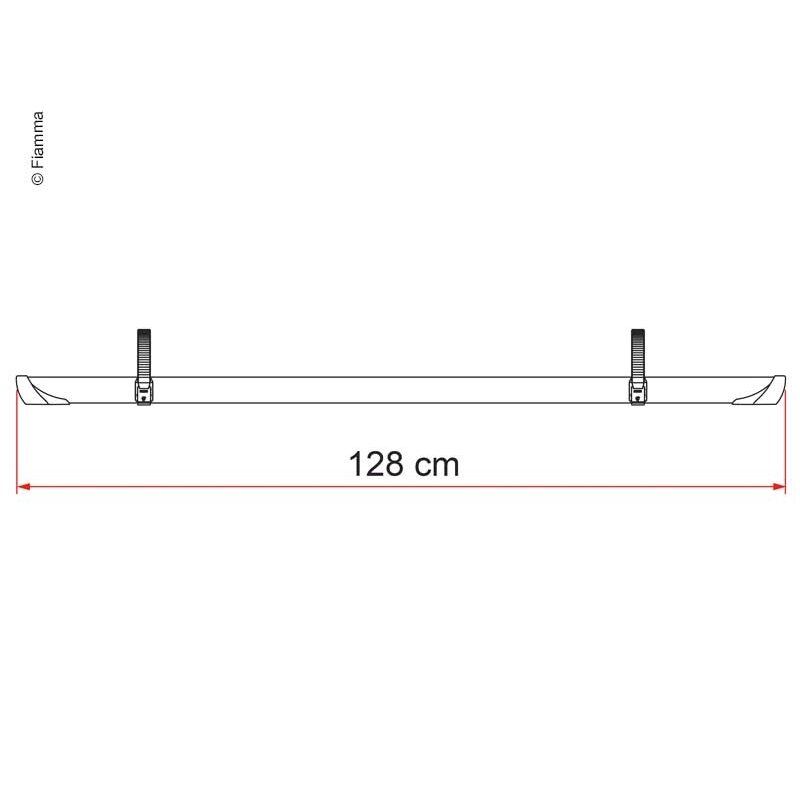 Rail Quick Pro dviračio turėklas 128 cm juodas 1 Rail Quick Pro dviračio turėklas 128 cm juodas 1